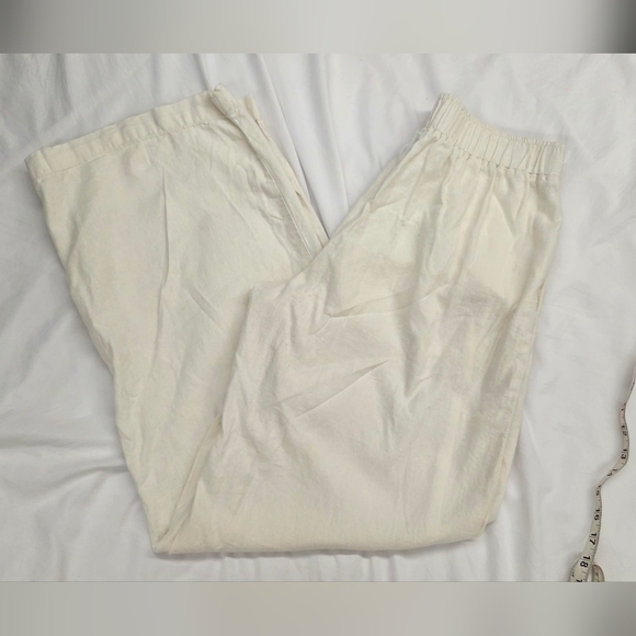 Sincerly Jules Pants - Sincerely Jules Linen-Blend Button Front Wide Leg Pants – Women’s Size M